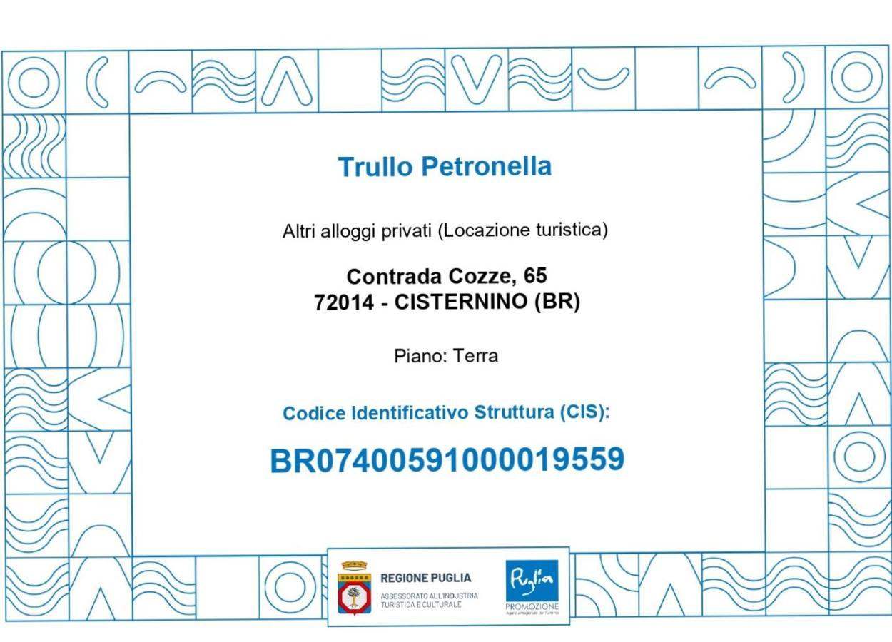 Trullo Petronella Villa Cisternino Eksteriør bilde